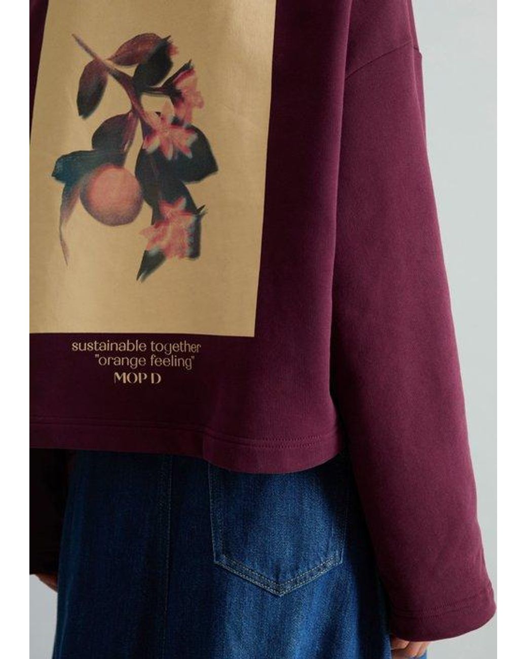Sudadera Con Capucha Corta Marc O' Polo de color Blue
