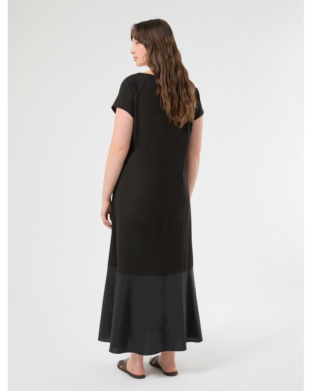 Marina Rinaldi Black Kleid Aus Jersey