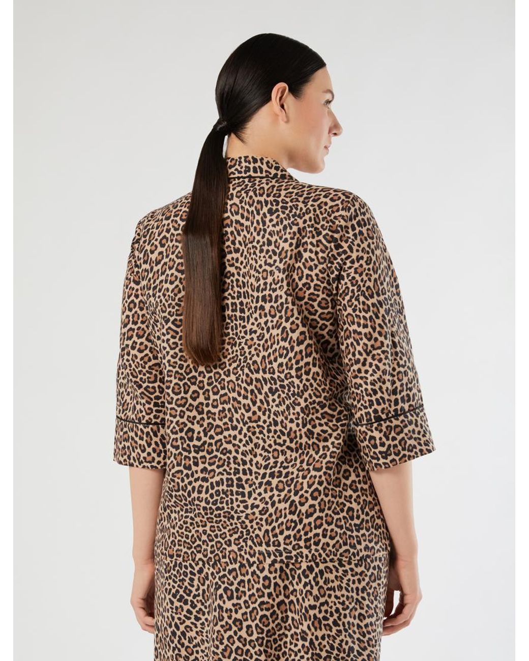 Chemise En Toile De Lin Et Coton Marina Rinaldi en coloris Brown