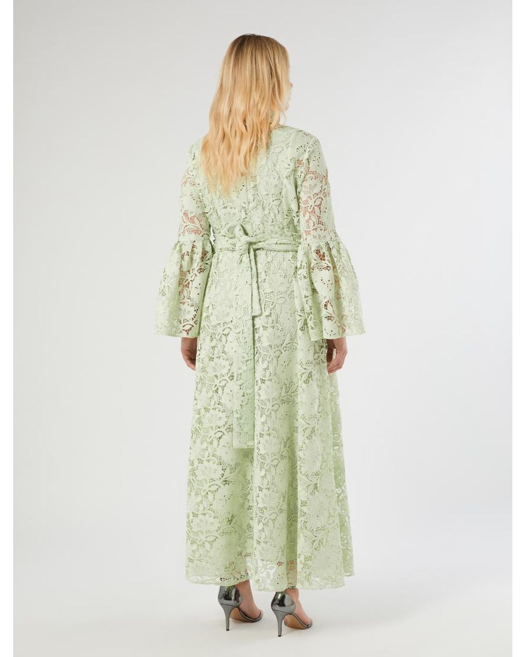 Robe-Chemise En Dentelle Marina Rinaldi en coloris Green
