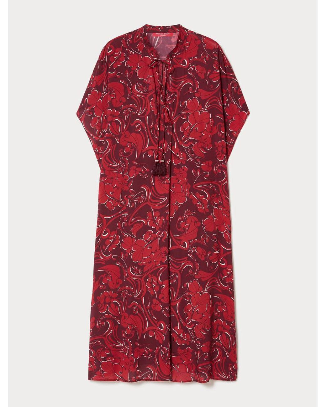 Marina Rinaldi Red Kaftan Aus Viskose