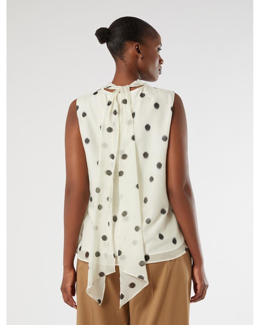 Chemise En Voile De Coton Et Soie Marina Rinaldi en coloris Natural