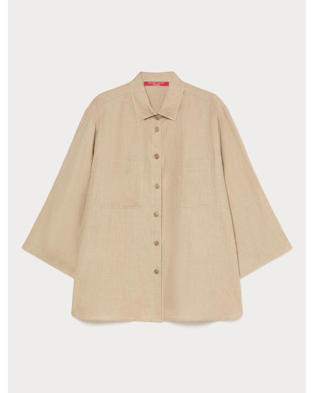 Chemise En Lin Marina Rinaldi en coloris Natural