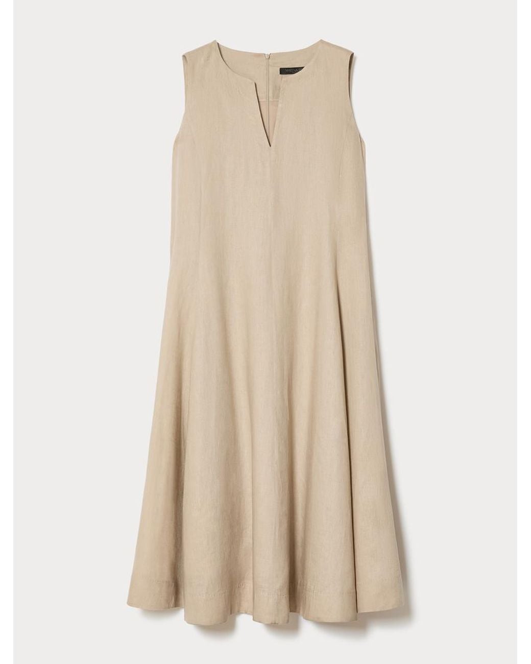 Robe En Toile De Lin Marina Rinaldi en coloris Natural