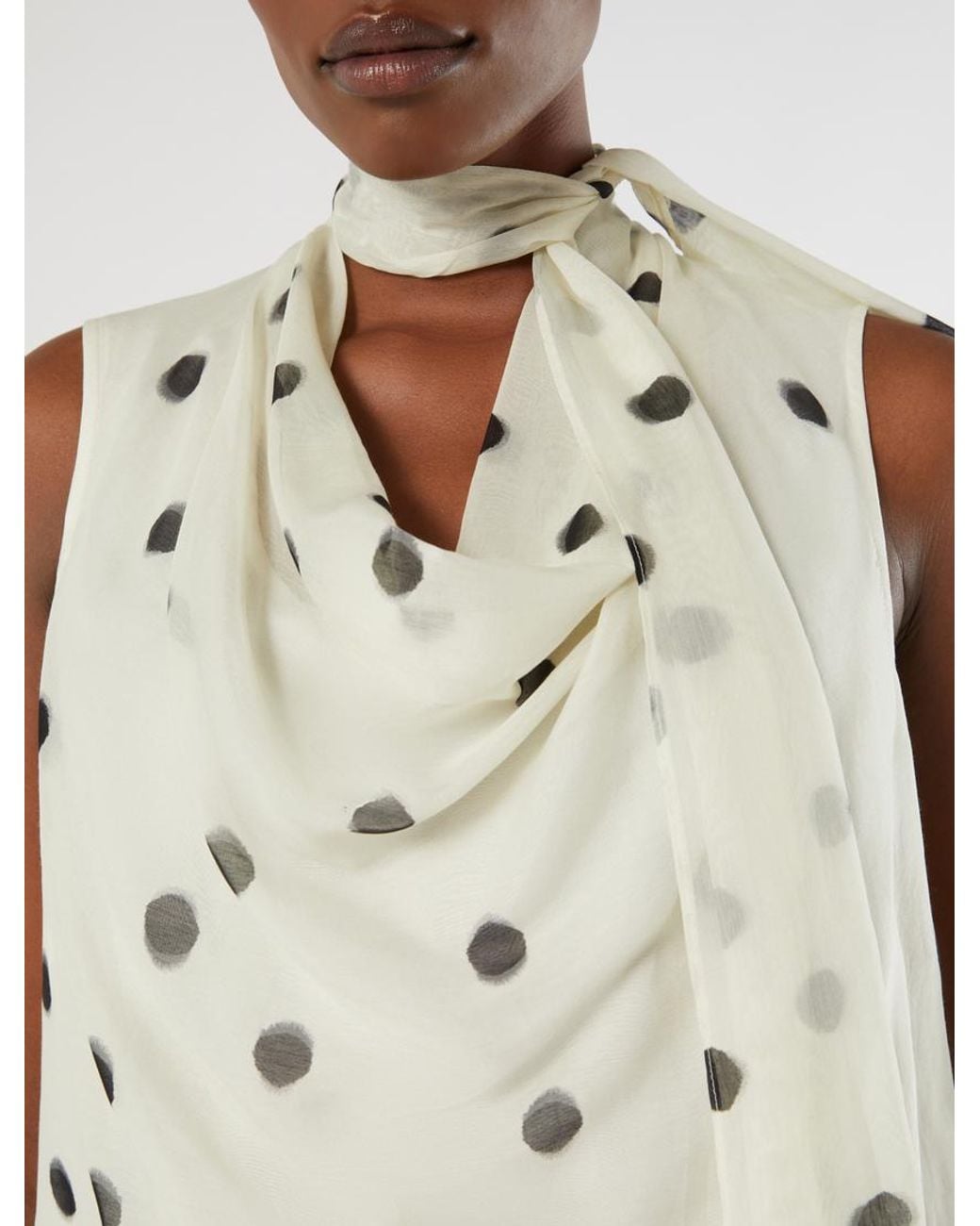 Chemise En Voile De Coton Et Soie Marina Rinaldi en coloris Natural