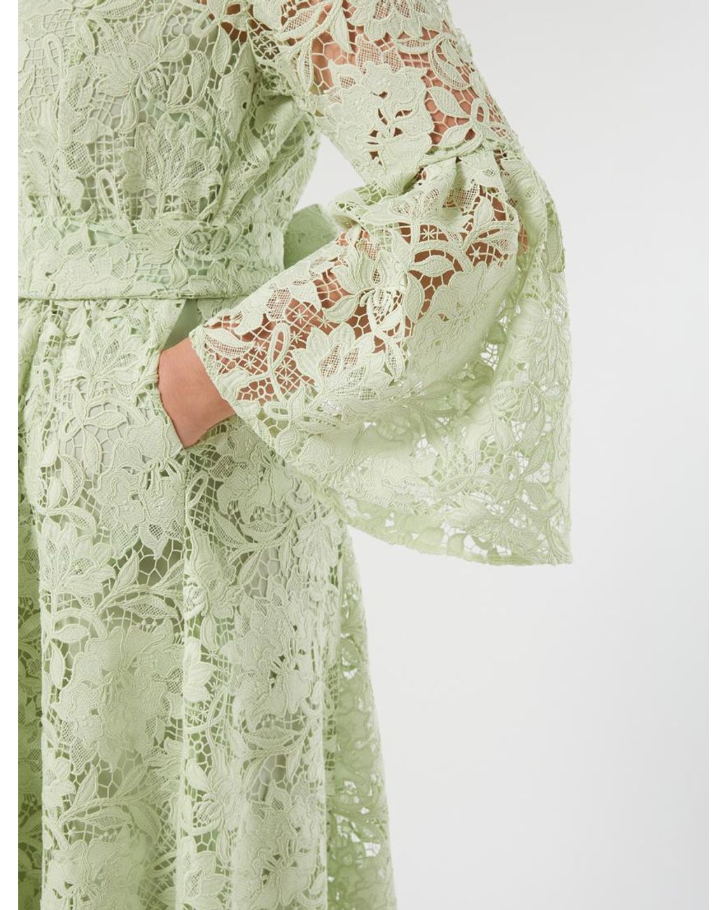 Robe-Chemise En Dentelle Marina Rinaldi en coloris Green