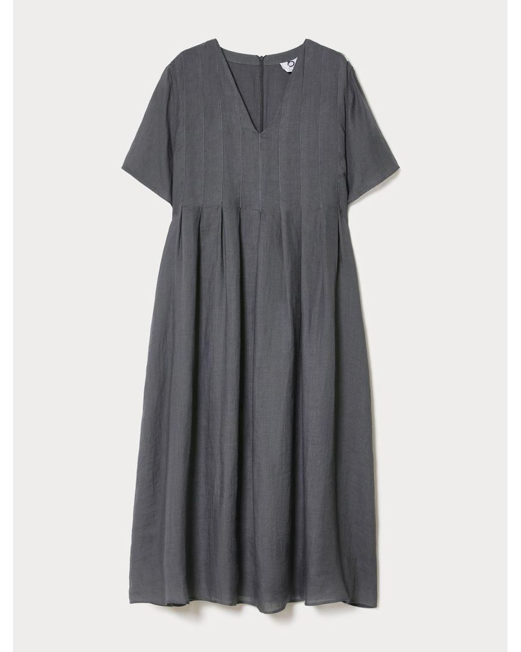 Marina Rinaldi Blue Kleid Aus Ramie-Twill