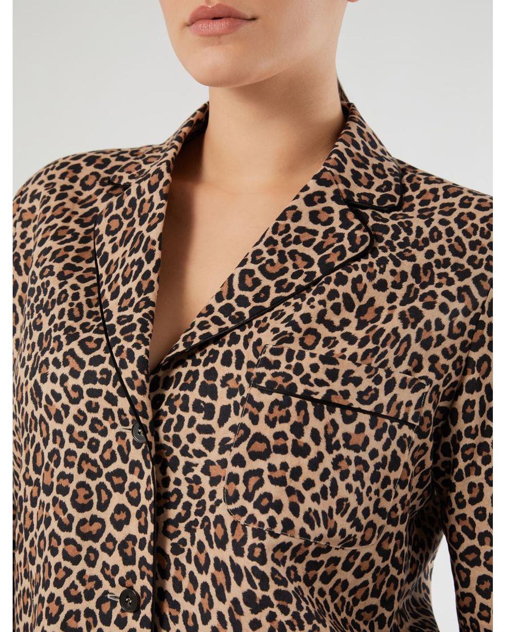 Chemise En Toile De Lin Et Coton Marina Rinaldi en coloris Brown