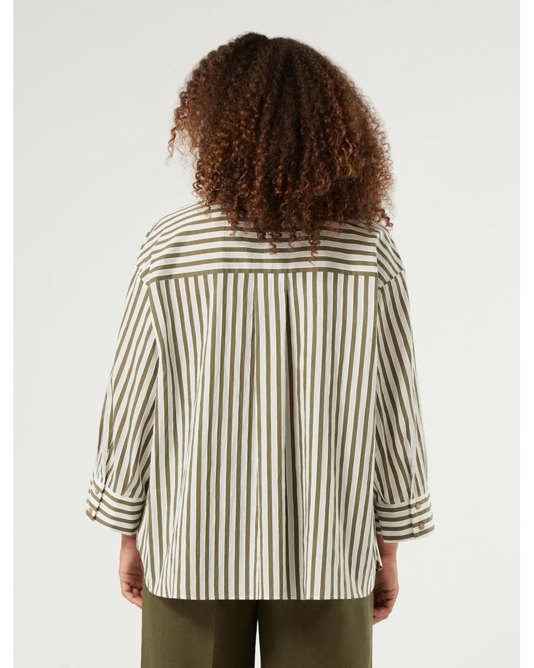 Chemise À Rayures En Coton Marina Rinaldi en coloris Multicolor