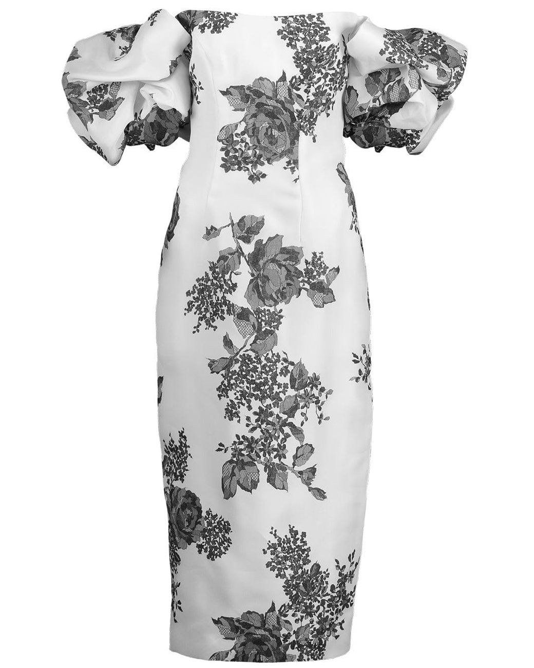 Off Shoulder Puff Sleeve Dress 