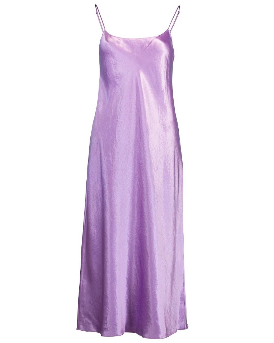 Vince Verbana Satin Slip Dress in Purple | Lyst