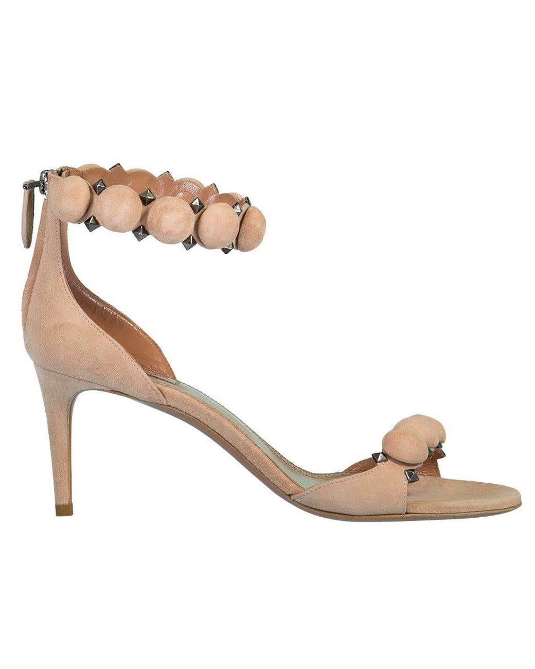 Alaia Suede Bombe Sandals Lyst