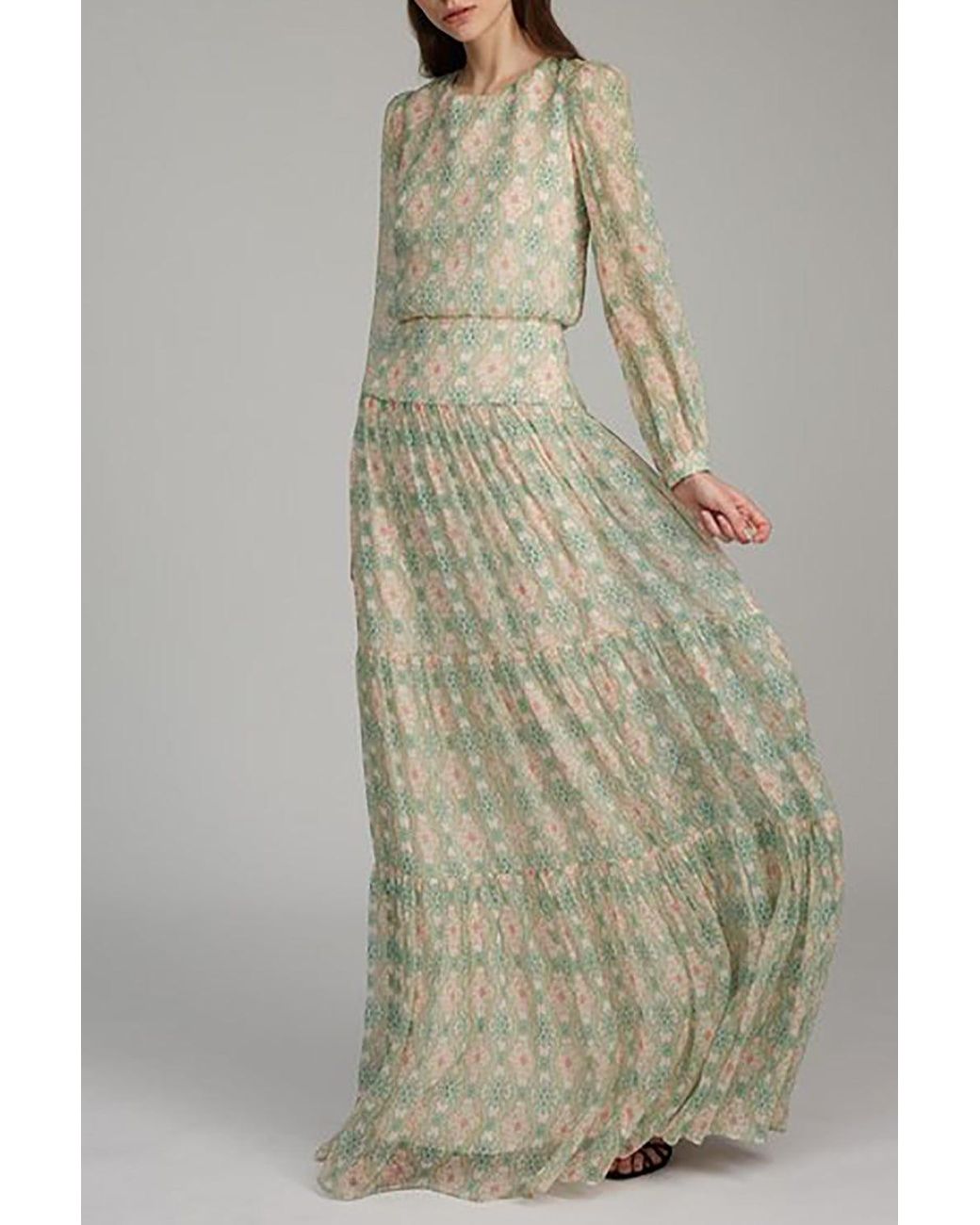 Saloni Silk Isabel Long Dress - Save 26 