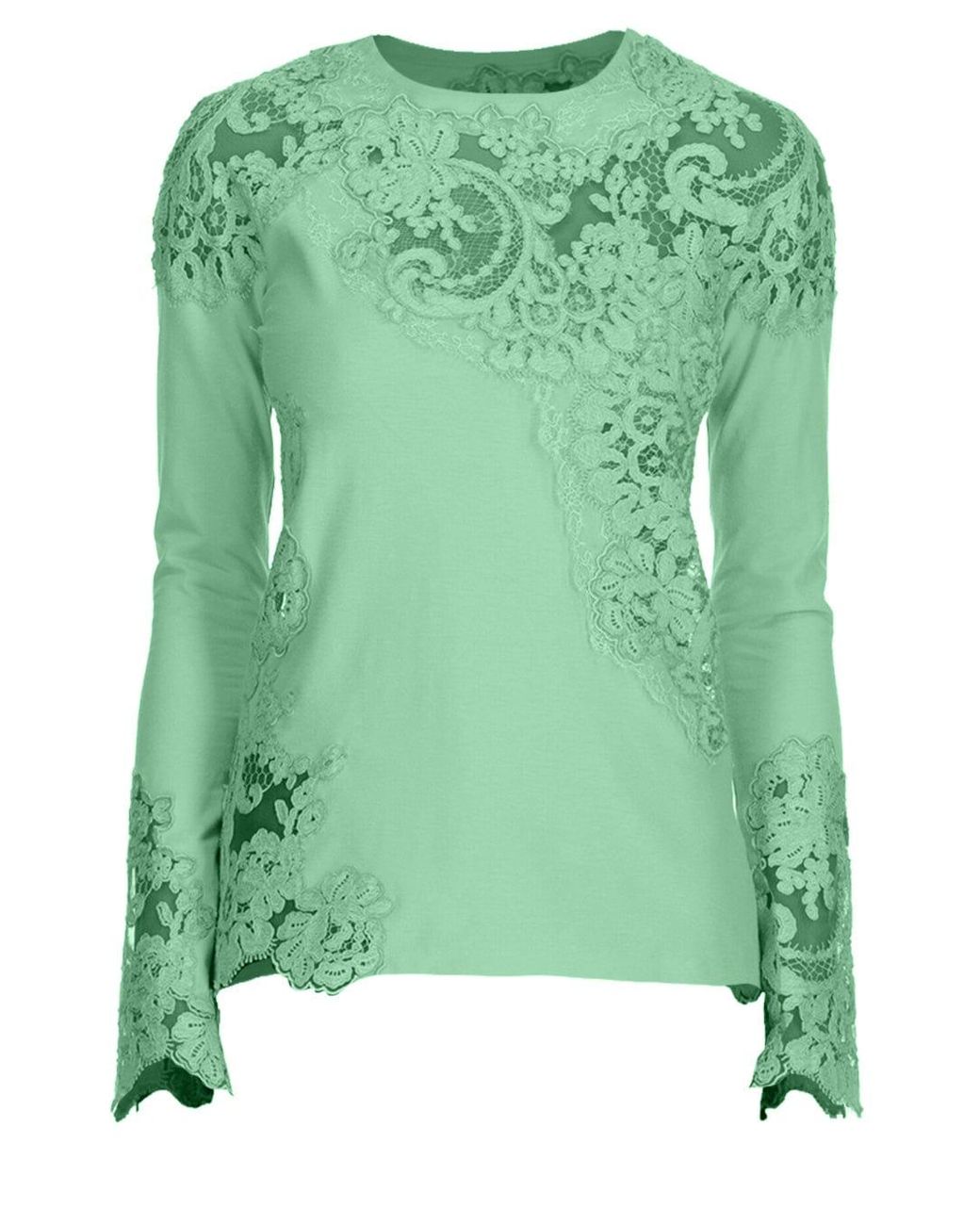 Ermanno Scervino Long Sleeve Lace T 