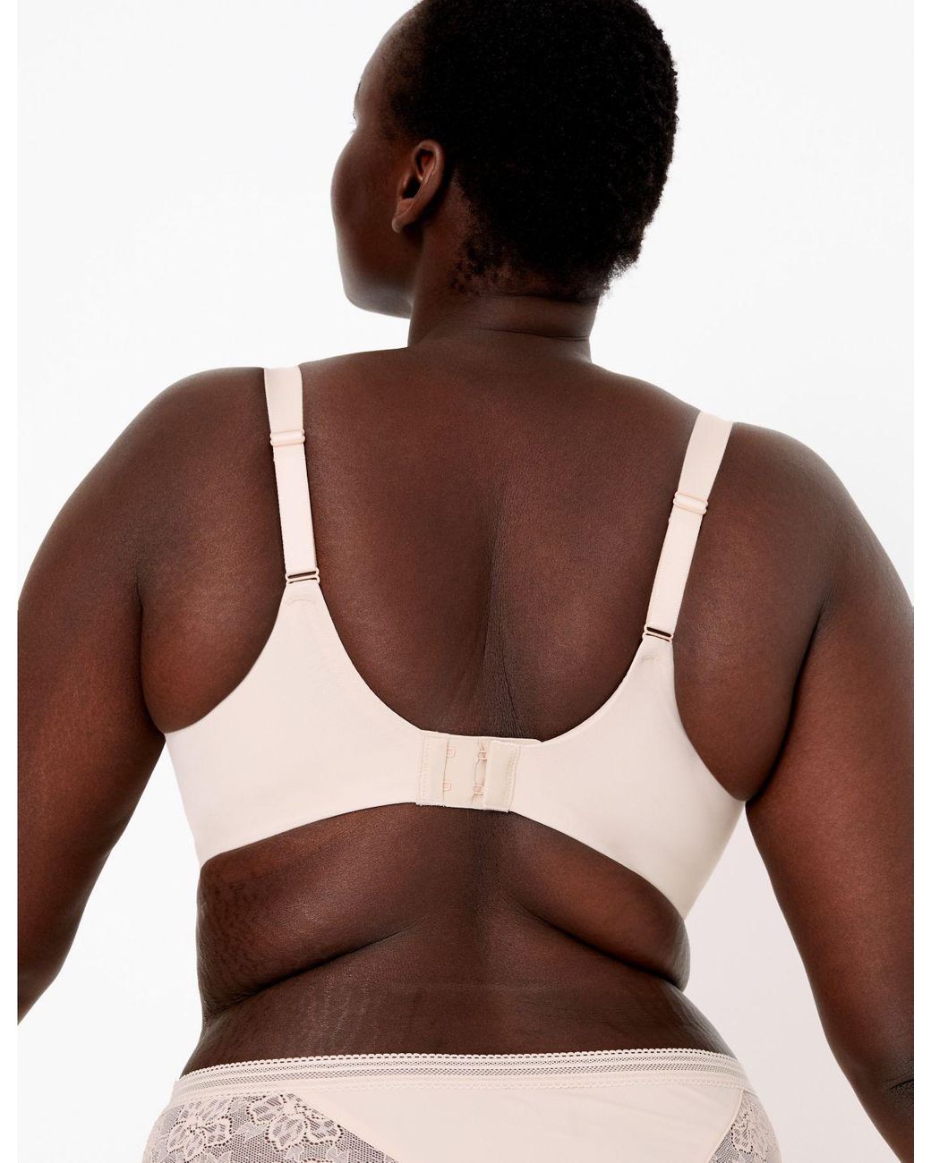 Famous Make Strapless /"100 Ways To Wear/" Padded Full Slip Almond or Black.