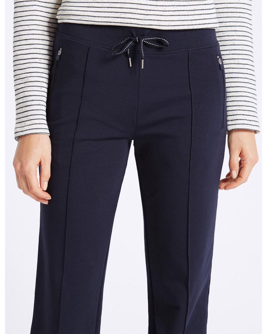 cotton straight leg joggers