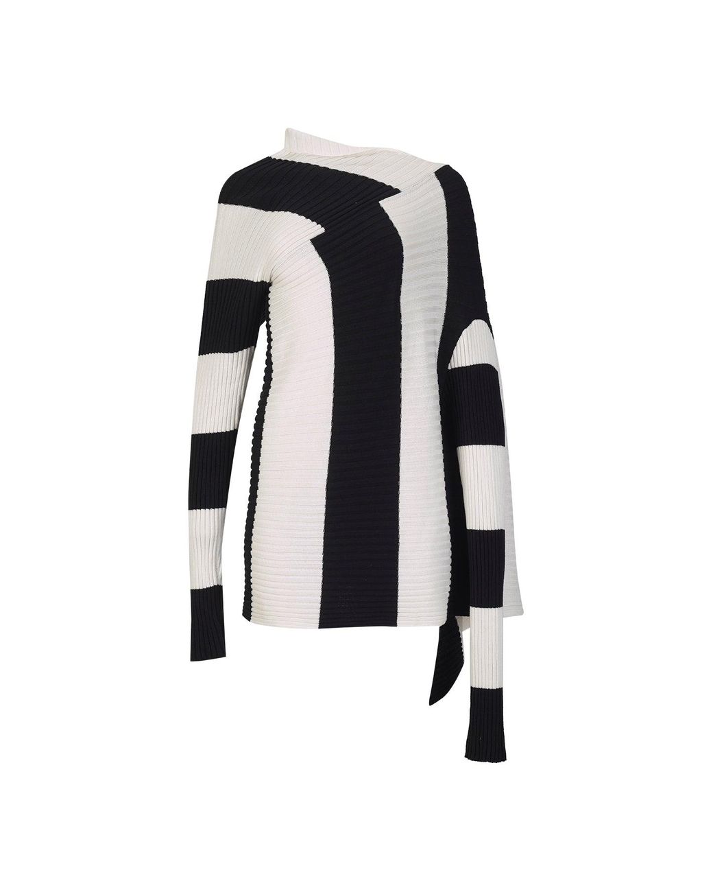 Marques'Almeida Black And White Draped Jumper in Blue | Lyst