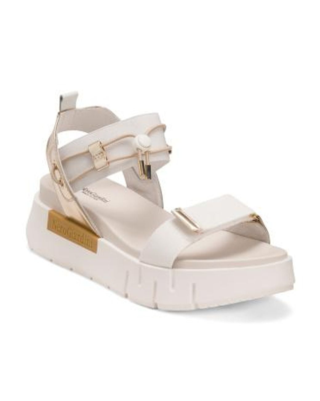 MARSHALLS White Leather Sandals For