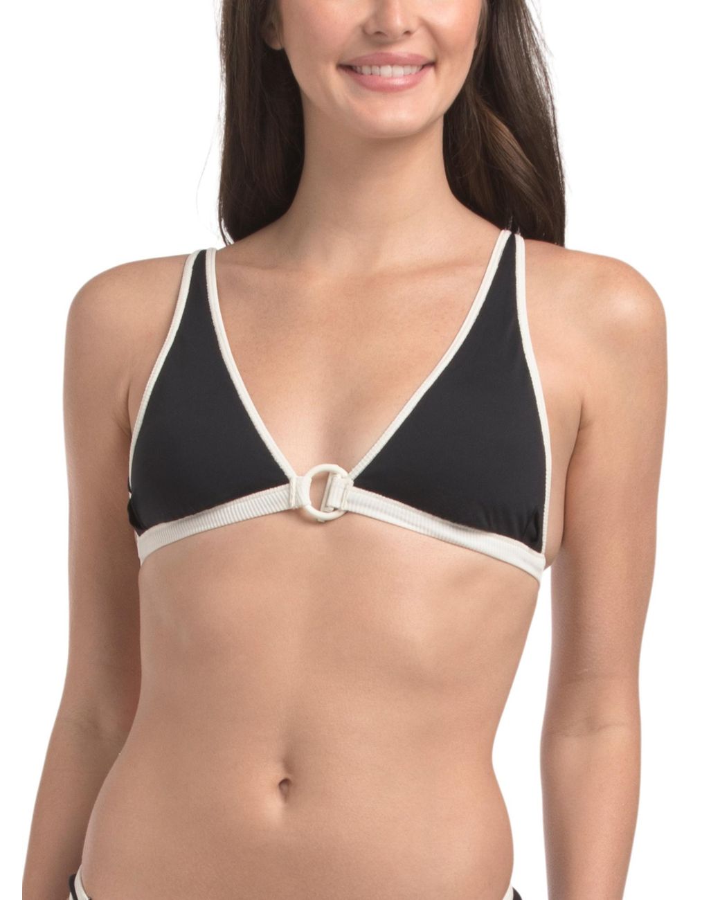 MARSHALLS Black Caicos Bikini Top For