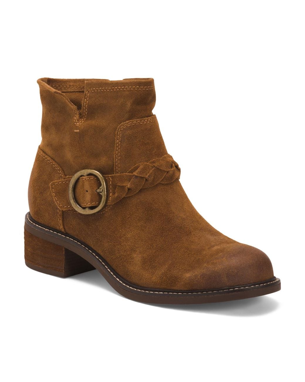 MARSHALLS Brown Suede Miley Boots For