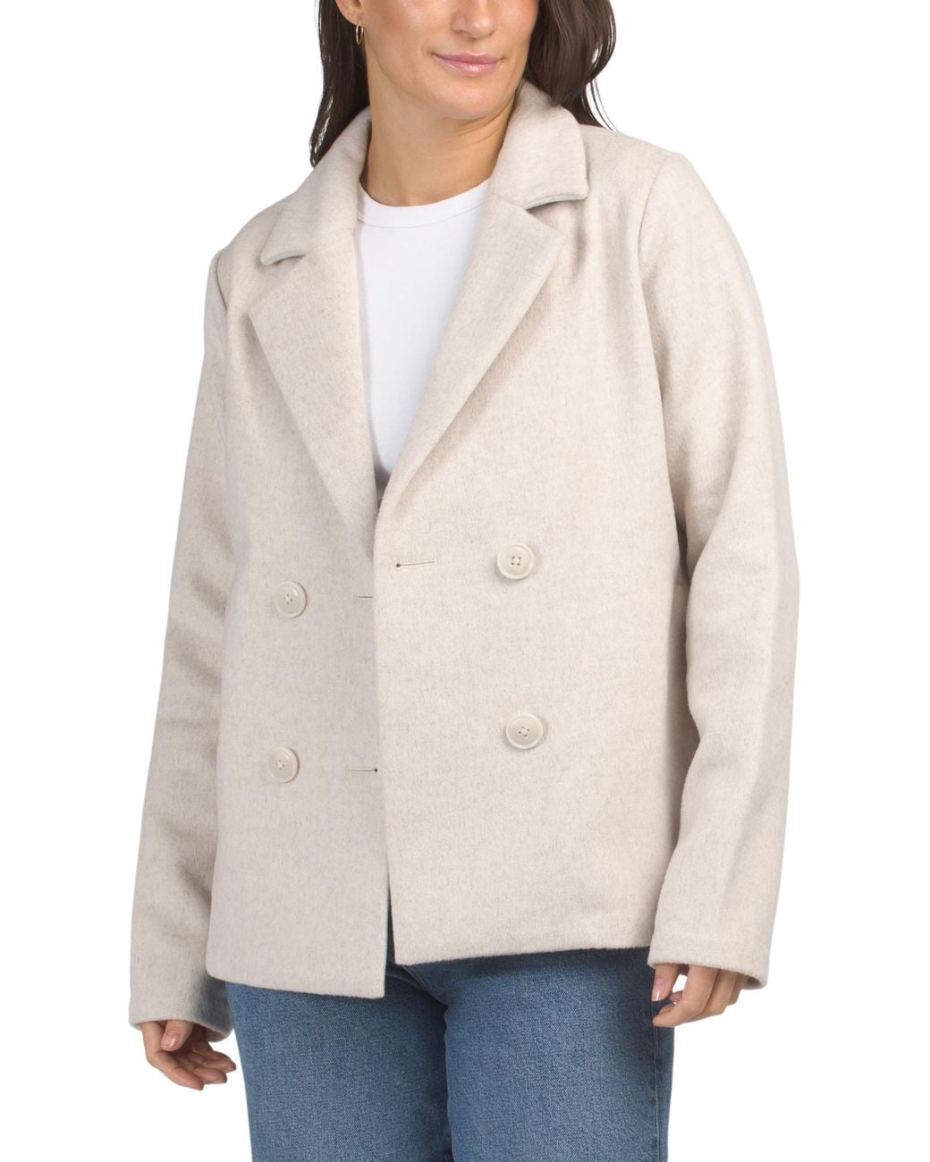 MARSHALLS Natural Wool Blend Ingrid Jacket For