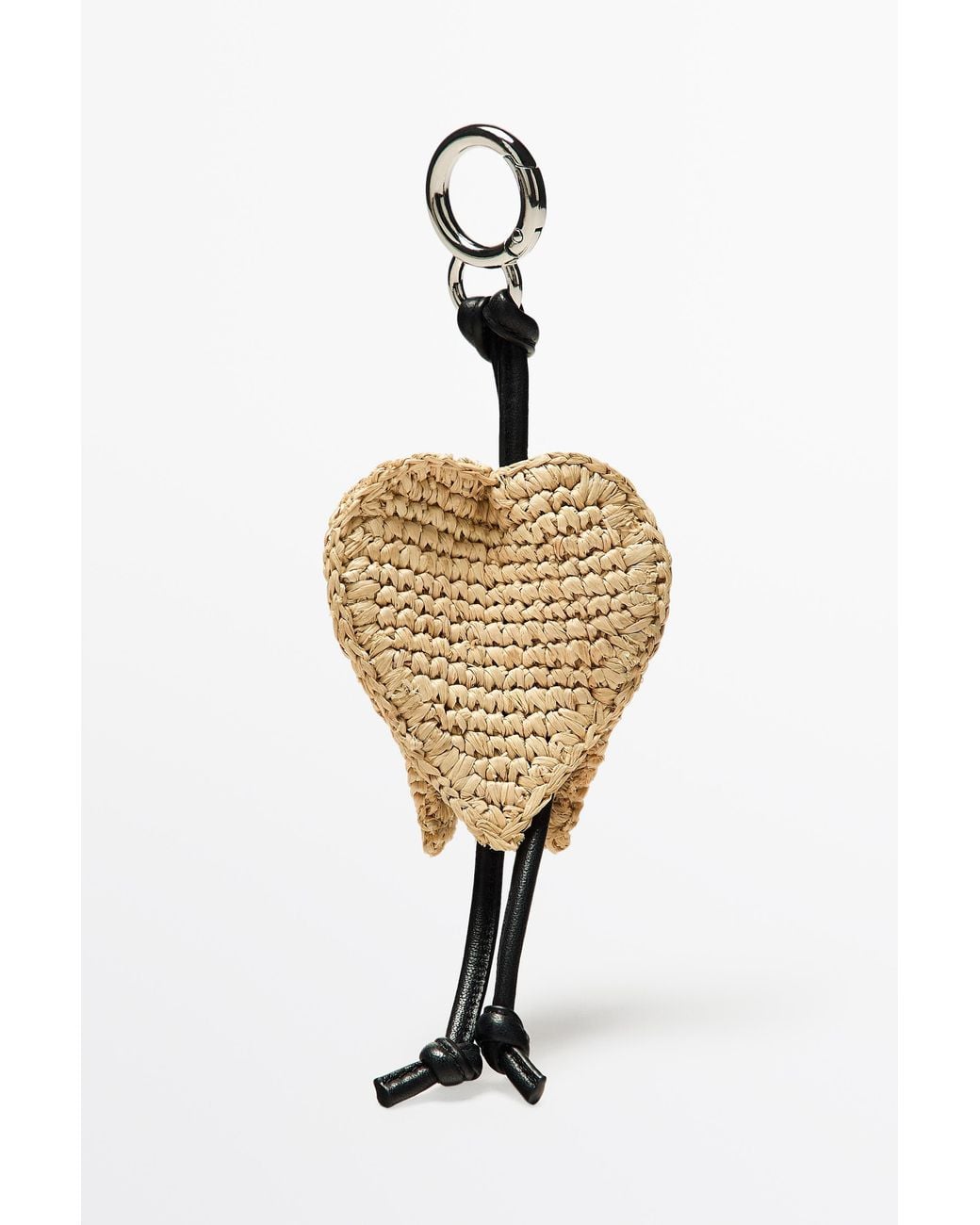 MASSIMO DUTTI Metallic Raffia Tulip Charm
