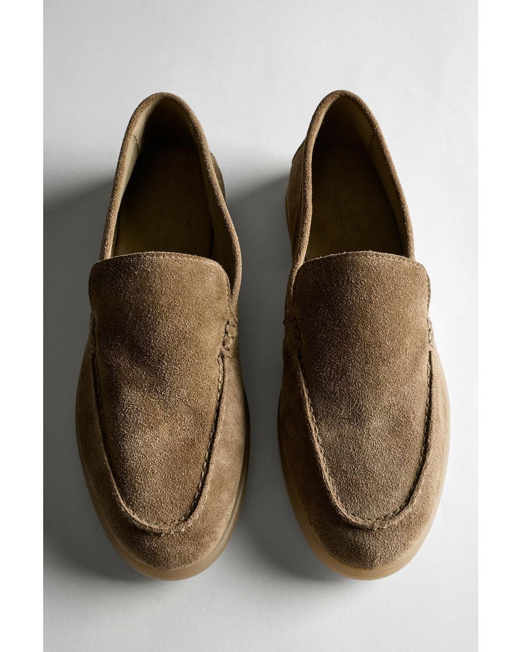 MASSIMO DUTTI Multicolor Split Leather Loafers