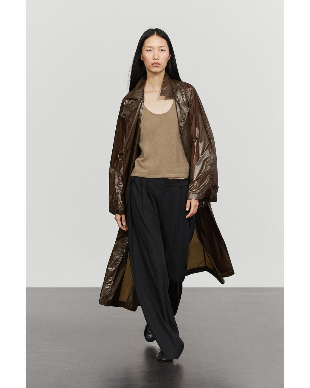 Trench Largo Fluido MASSIMO DUTTI de color Multicolor