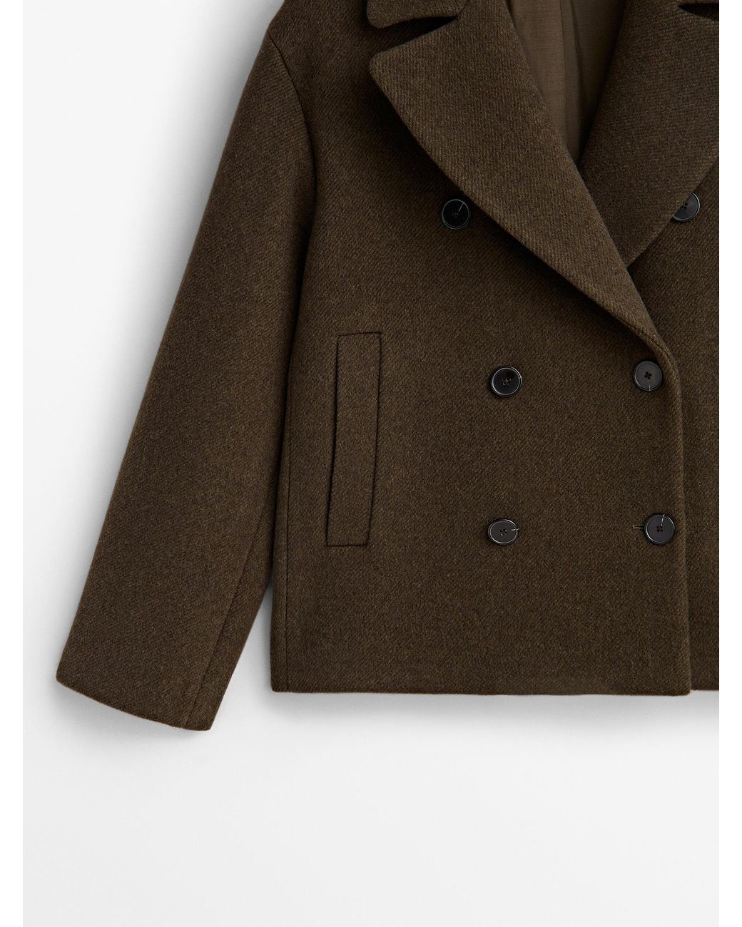 Cos short shop wool pea coat