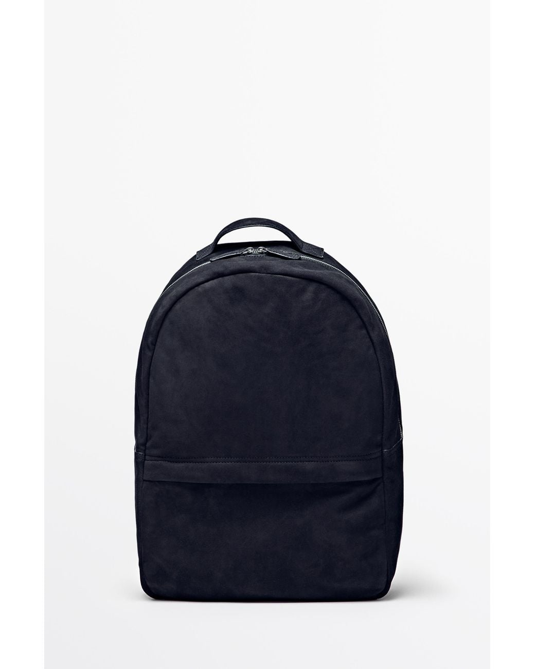 MASSIMO DUTTI Blue Suede Backpack for men