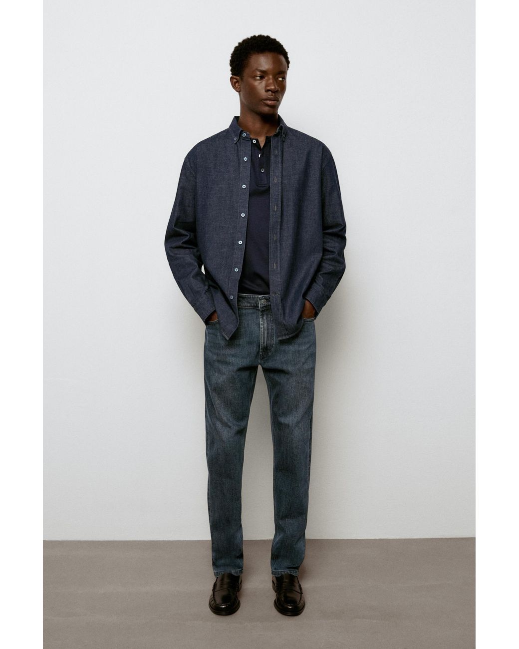 MASSIMO DUTTI Blue Slim Fit Jeans for men