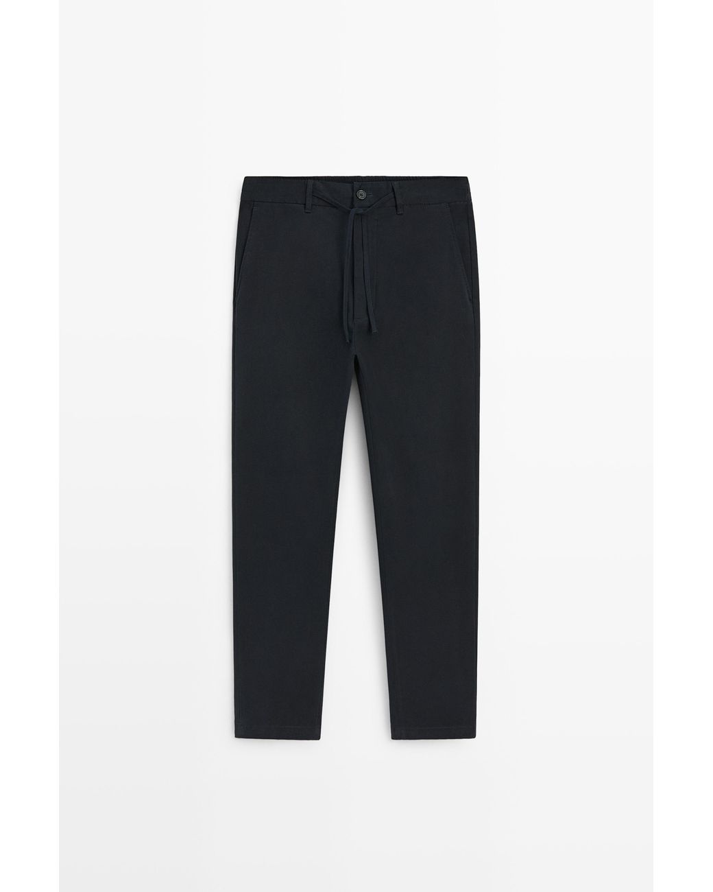 MASSIMO DUTTI Black Jogger Fit Pants for men