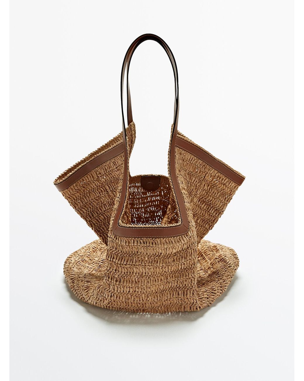 Yati Fashion Massimo Dutti New with Tags X Jane Birkin Raffia Contrast  Leather bags fancy  Amazonin Bags Wallets and Luggage
