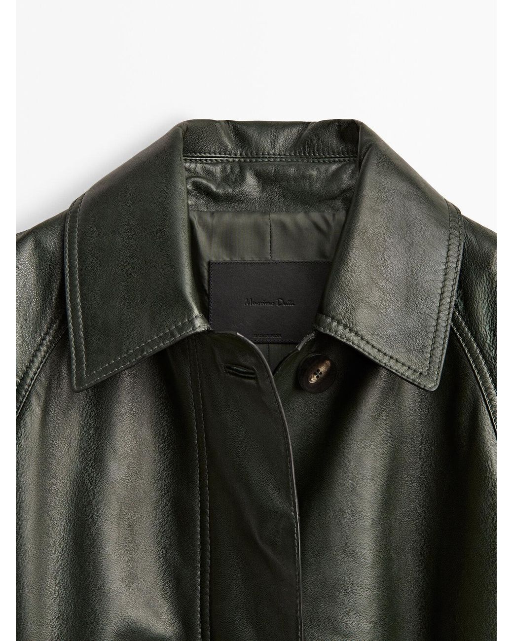 Massimo dutti shop leather jacket quality