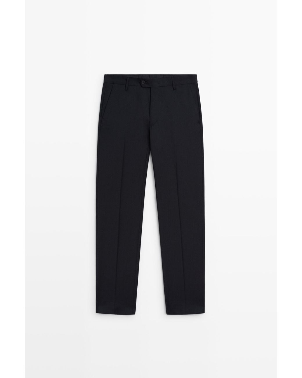 MASSIMO DUTTI Blue Wool Suit Pants for men
