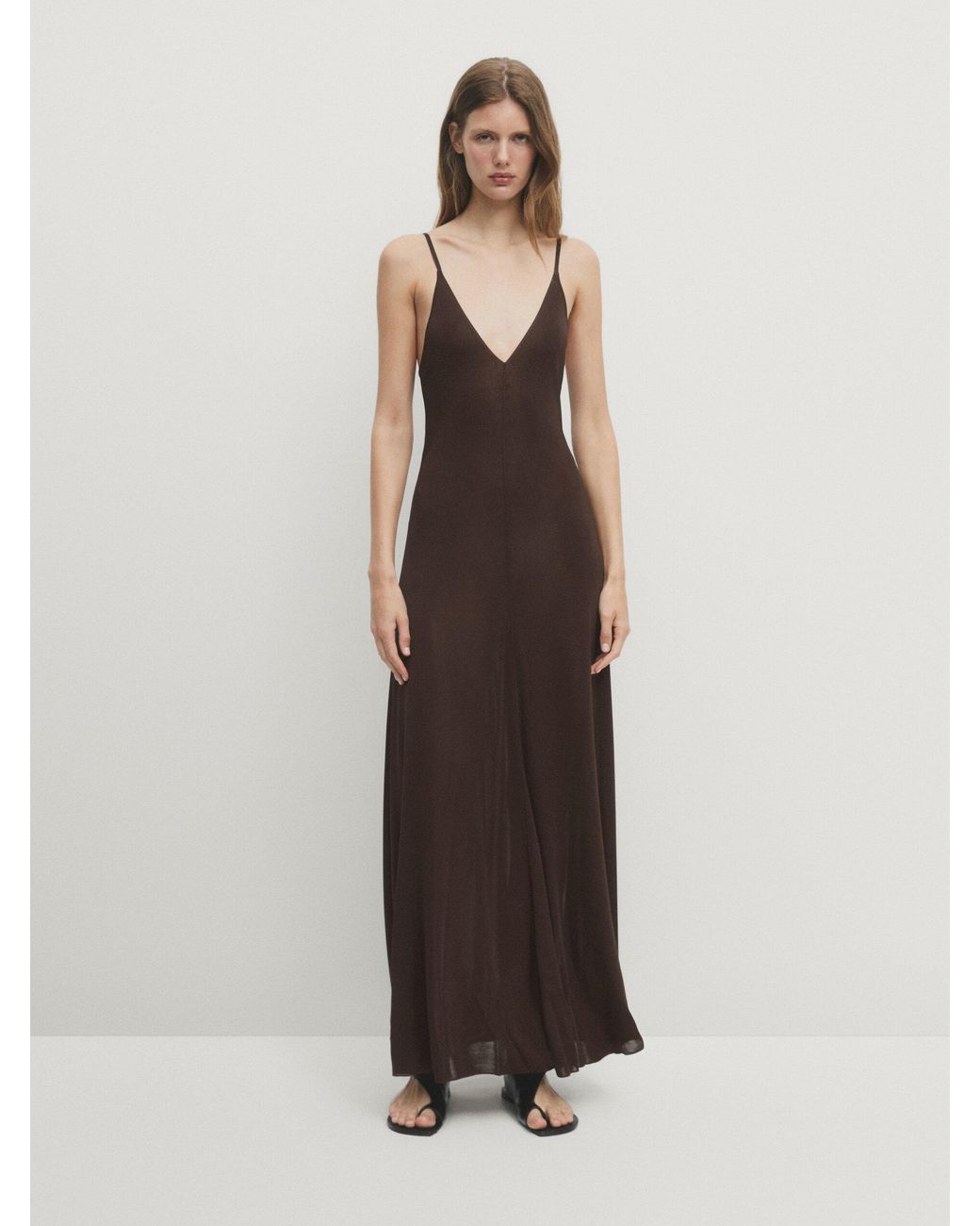 【Massimo Dutti】Textured knit dress with fringed hem 0662111980001-o15.jpg?ts=
