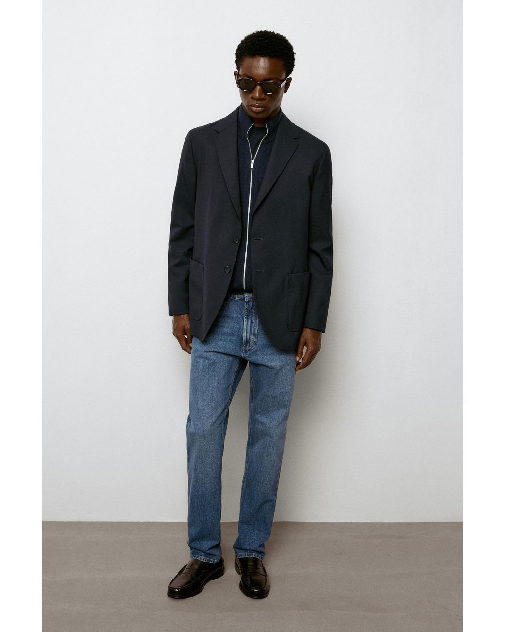 MASSIMO DUTTI Blue Slim Fit Jeans for men