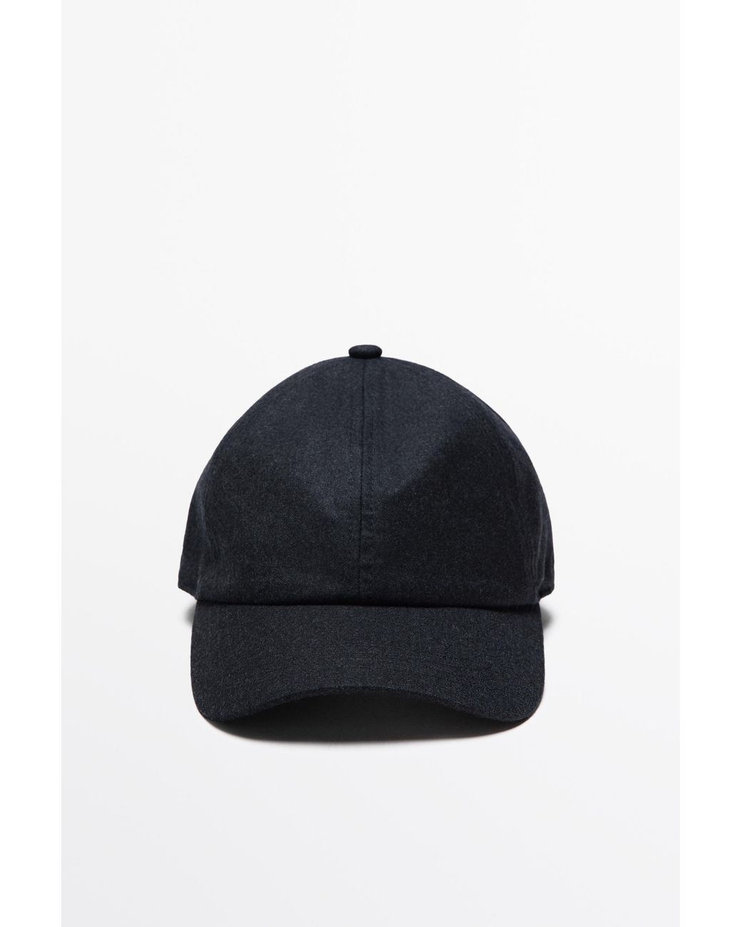 MASSIMO DUTTI Blue 100% Wool Cap for men
