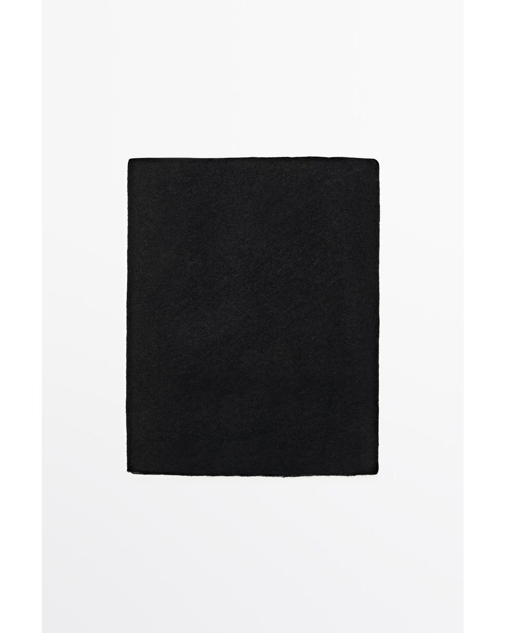 MASSIMO DUTTI Black 100% Cashmere Scarf