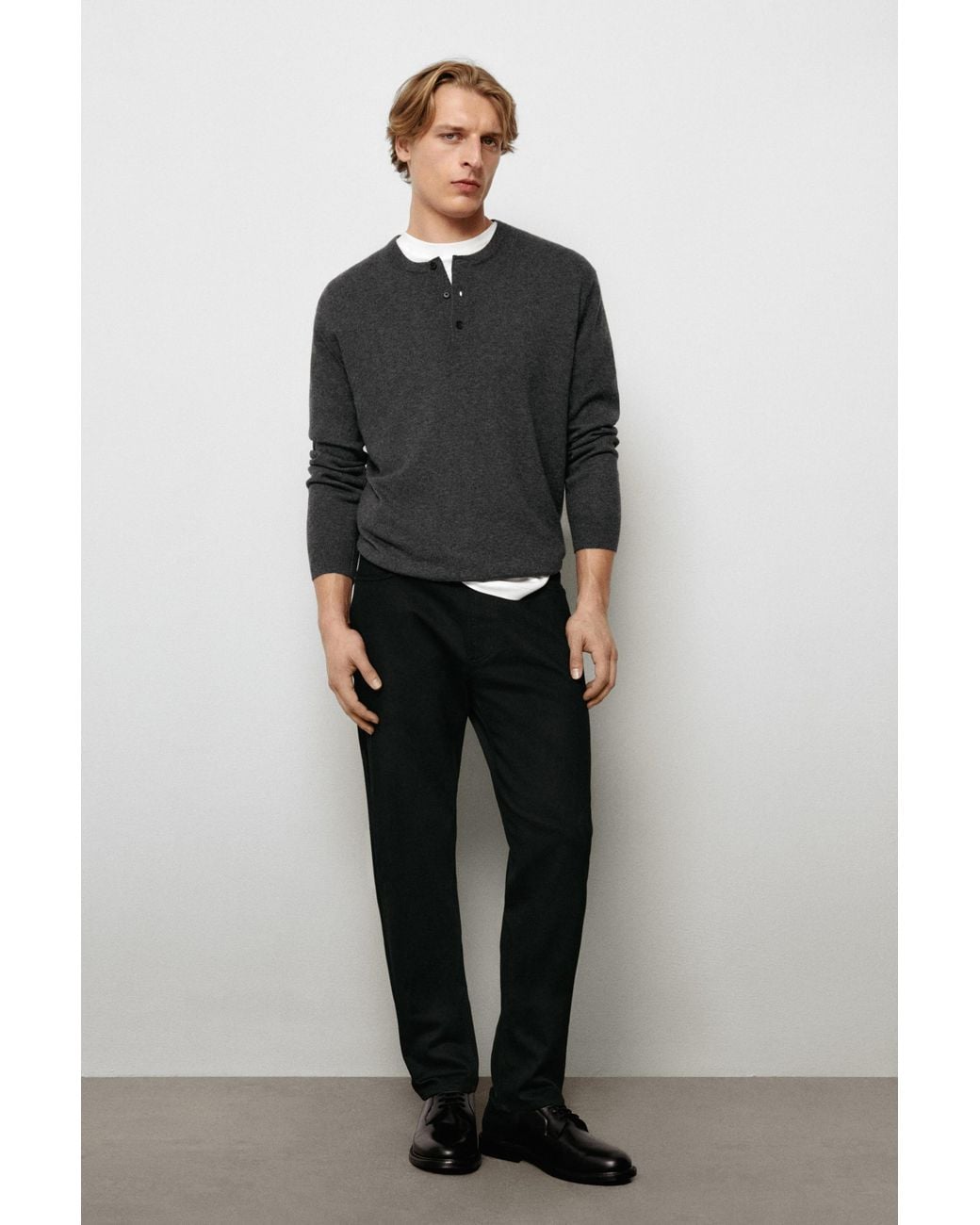Jean Slim MASSIMO DUTTI pour homme en coloris Black