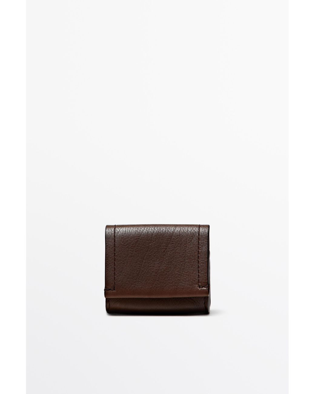 MASSIMO DUTTI White Nappa Airpods Case for men