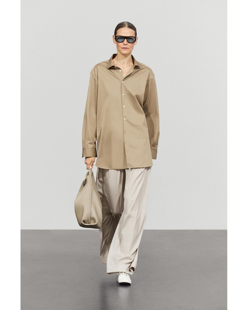 Camicia di MASSIMO DUTTI in Natural