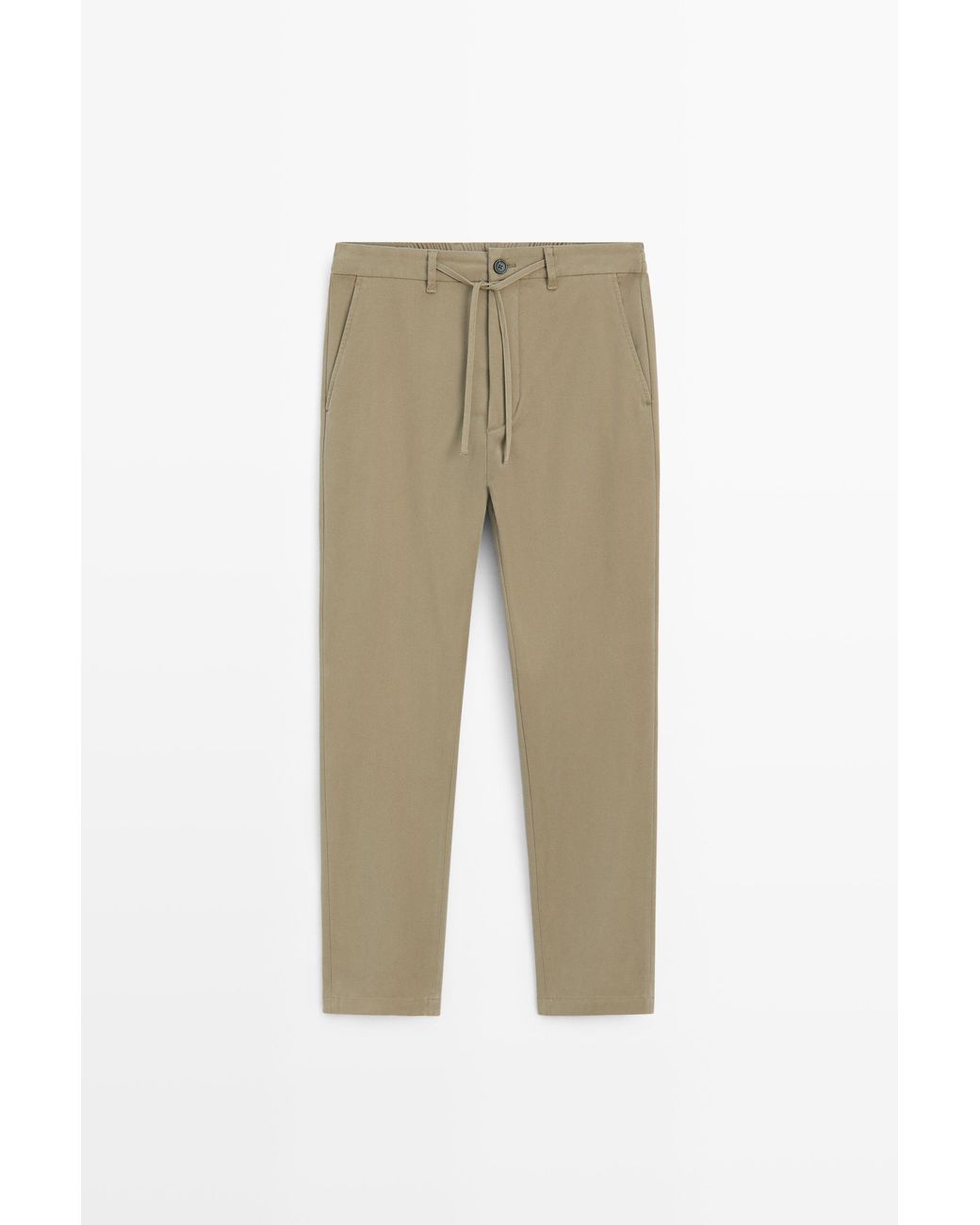 MASSIMO DUTTI Natural Jogger Fit Pants for men