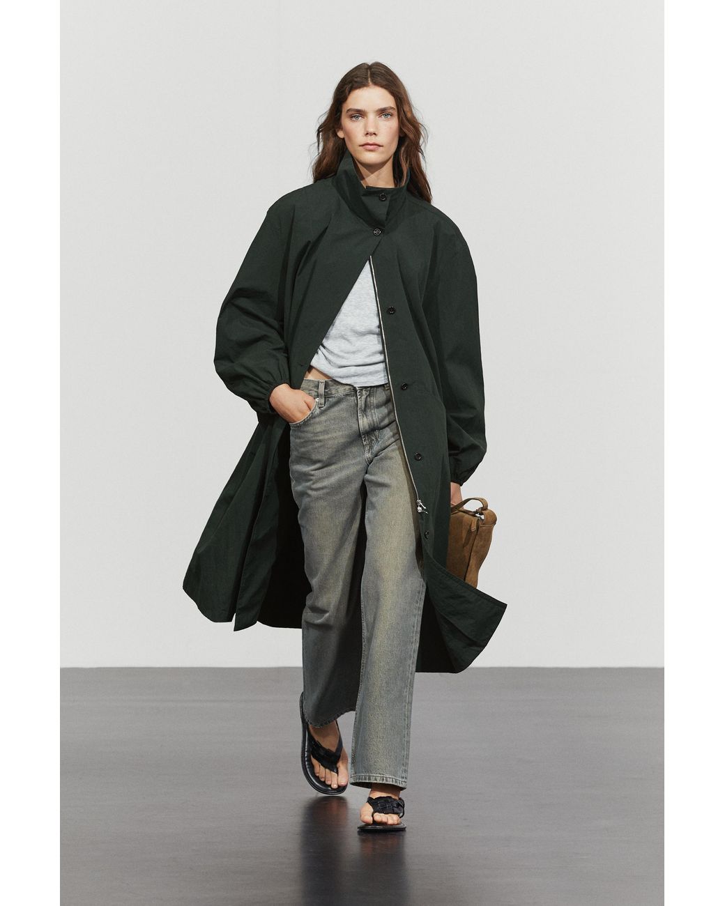 MASSIMO DUTTI Multicolor Long Technical Parka