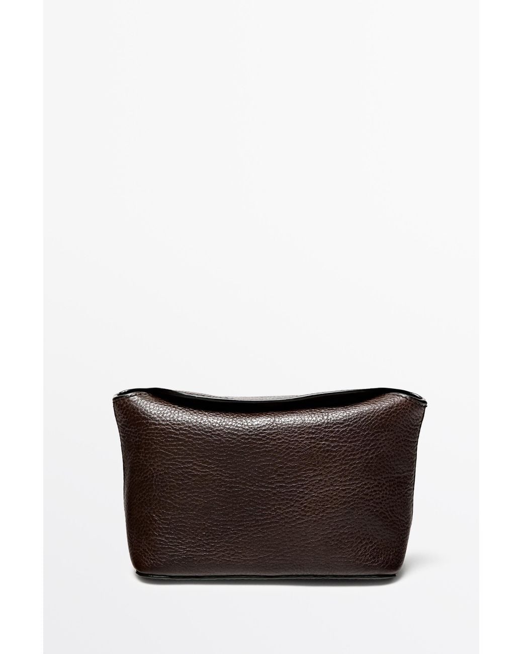 MASSIMO DUTTI White Mini Nappa Leather Handbag