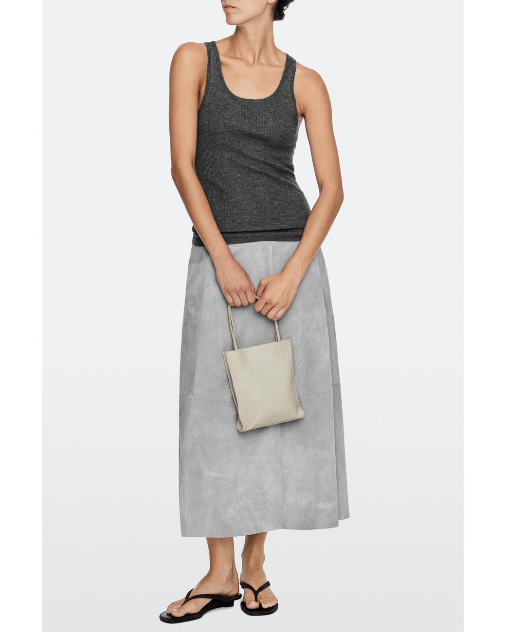 Borsa Doppio Scomparto di MASSIMO DUTTI in Gray