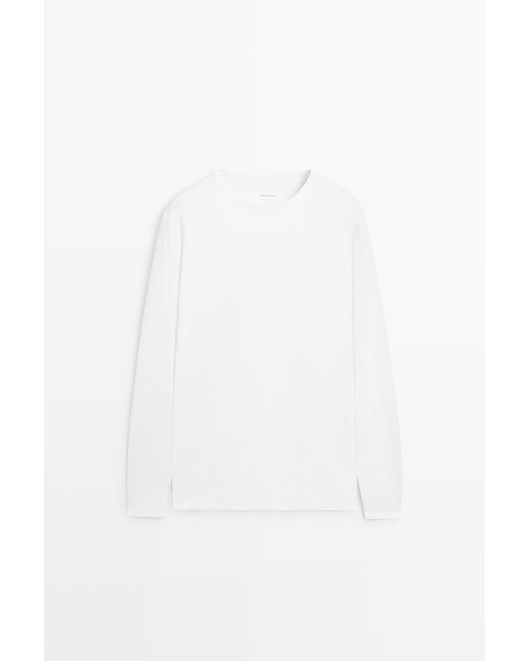 MASSIMO DUTTI White Long Sleeve Pyjama Top And Striped Pants for men