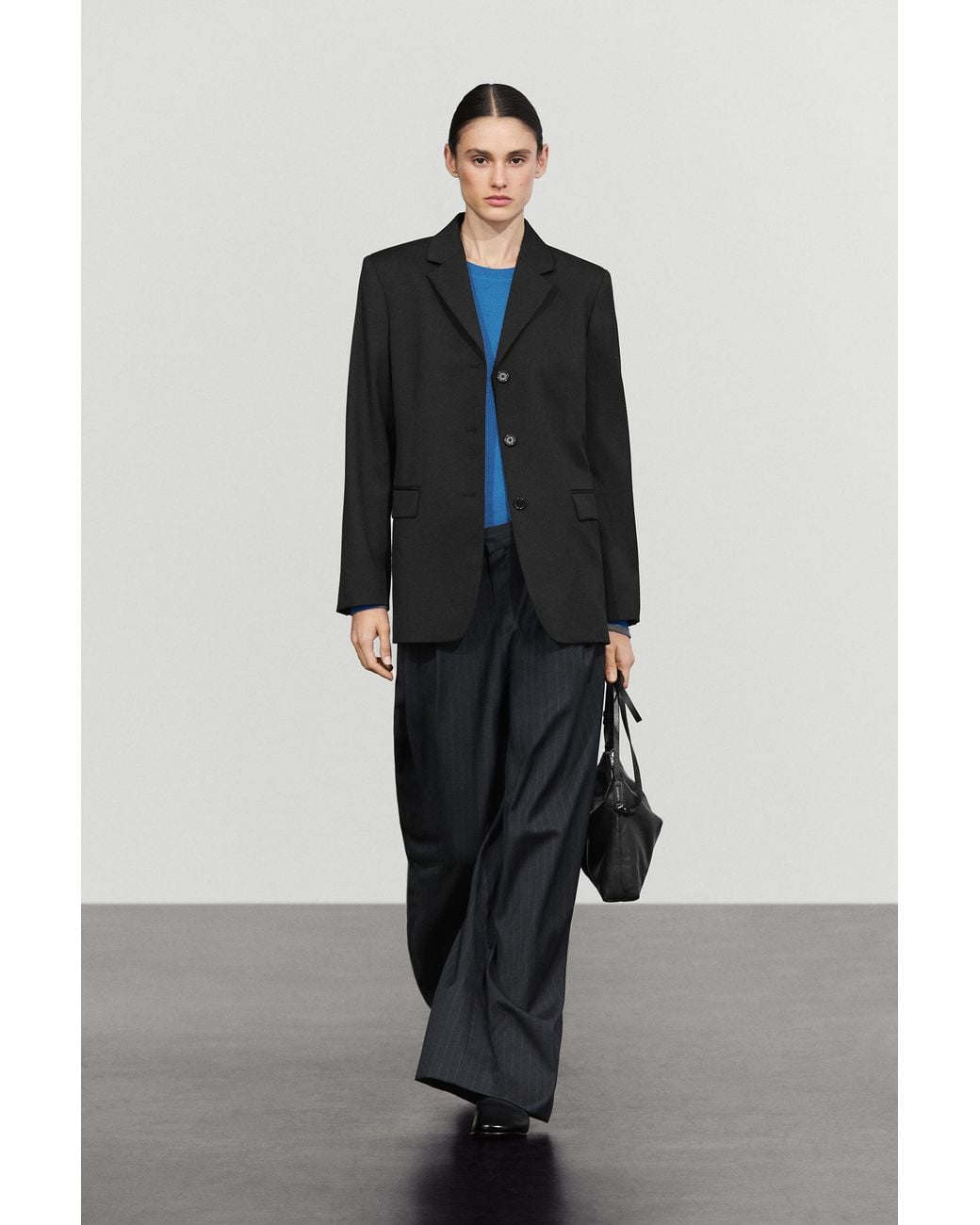 MASSIMO DUTTI Blue 100% Cold Wool Blazer