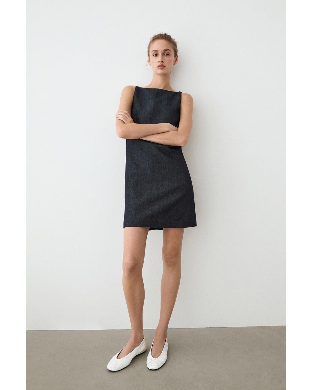 Vestito Mini Denim di MASSIMO DUTTI in Multicolor
