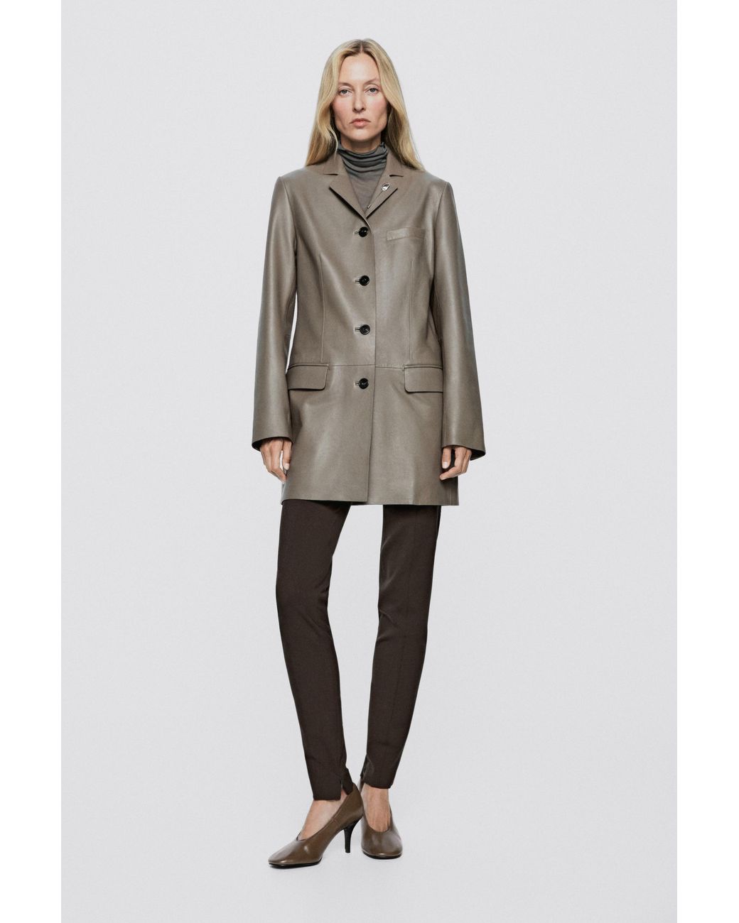MASSIMO DUTTI Metallic Pebble Brooch
